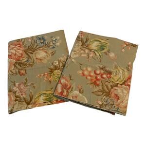 VTG Ralph Lauren Charlotte French Country Blue Label Retired 2 Pillowcases Set